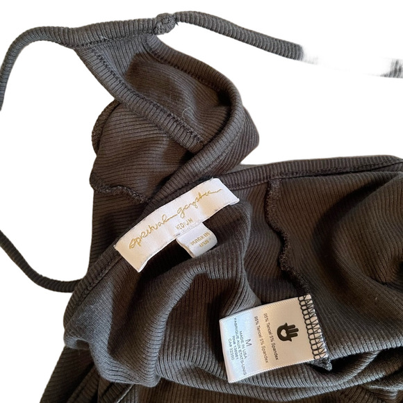 Spiritual Gangster made in USA sexy black harem romper with pockets - Picture 7 of 15